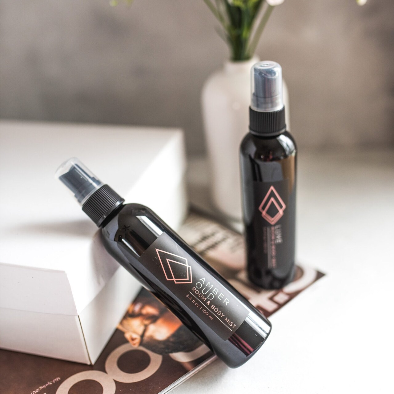 Edge Collection - Black - Warm Amber Oud Home Fragrance Mist - 1 Piece